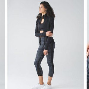 Lululemon Wunder Under Crop Blurry Belle Black 4